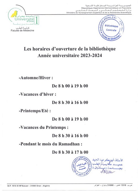 Courrire Horaires douvertureSmul