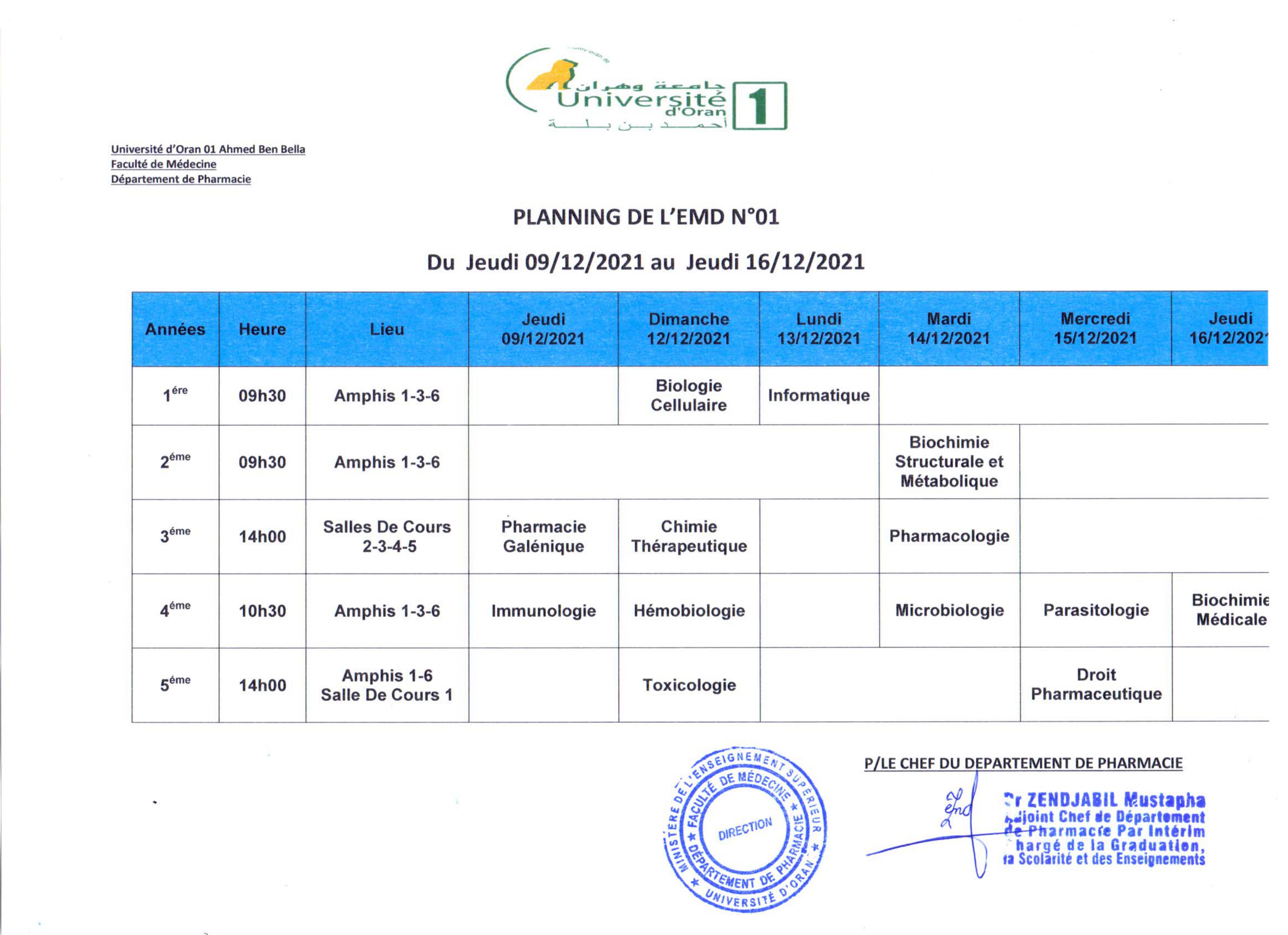 Premier EMD Pharmacie